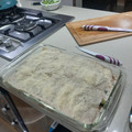 El cooksnap de dennis paul velasquez bustamante cuando hizo Lasaña con atún, setas y verduras.