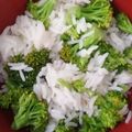 El cooksnap de Bibi García cuando hizo Arroz blanco con brócoli.