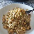 El cooksnap de Alfredo Dki cuando hizo Risotto de champiñones con garbanzos.