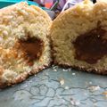 El cooksnap de Natalia cuando hizo Budín de coco y dulce de leche.