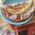 Cooksnap από Laora Rami στη συνταγή Ομελέτα στα γρήγορα με κοτόπουλο που περίσσεψε 🍳🥚🧀