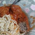 El cooksnap de Gabriela Ace cuando hizo Albóndigas con arroz en caldillo con chipotle.