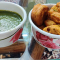 Diksha Singh's cooksnap of when they made Moong dal ka bhajiya/moong dal vada.