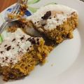 El cooksnap de Maria sol Peñaloza cuando hizo Pastel de Zanahorias y Nueces con Crema de Coco.