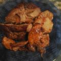 El cooksnap de Silvana Baraldo cuando hizo Bondiola de cerdo con papas.