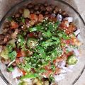 Sania Omer's cooksnap of when they made Black chana chat.