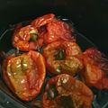 El cooksnap de Maria de la Montaña Julian Caballero cuando hizo Pimientos Rojos asados en Olla de Cocción Lenta.