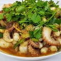 Cooksnap của canary khi họ làm theo món Bạch tuộc xào gừng cay