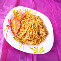 کوک اسنپ ℳⅈՏՏ Kᗅℤℰℳⅈ بعد از امتحان کردن کته ماکارونی😋.