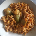 El cooksnap de mariloli cuando hizo Guiso de fideos con alcachofas.