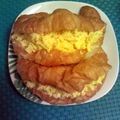 blossomskye's cooksnap of when they made GEROMEs Scrambled Egg Croissants.