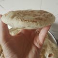 El cooksnap de Cinthia Bustos cuando hizo Pan árabe.