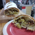 El cooksnap de Claudia Isabel cuando hizo Strudel de manzana.