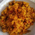 El cooksnap de Erika Fernandez Sanjuan cuando hizo Arroz amarillo con longaniza fresca.