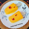Ankita Kapil Varshney's cooksnap of when they made Mango popsicles.