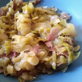 El cooksnap de DelicIANNcook cuando hizo Col con jamón y especias.