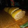 El cooksnap de Allison González cuando hizo Pan con jamón y queso. (Tipo arrollado).