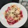 El cooksnap de Julio Vargas cuando hizo Pasta con camarones y champiñones.
