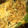 Cooksnap dari TR untuk resep Nasi Bakar Ayam Suwir Pedas