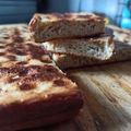 El cooksnap de Fer en la Cocina cuando hizo Fainá de queso, fainá de queso con fiambre TORTA REQUECHE.