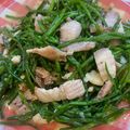 小媽簡單煮 的 炒水蓮 cooksnap