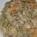 El cooksnap de Priscila cuando hizo Pasta Carbonara con Jamón Serrano y Champiñón.