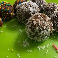 El cooksnap de Eduardo cuando hizo Trufas de coco y whisky.