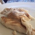 El cooksnap de Marieta cuando hizo Dorada a la sal con verduras.