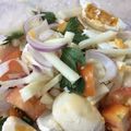 Cooksnap Adila semasa beliau membuat Kerabu Telur Masin.