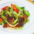 戒空-火候熬出珍味🇹🇼Taiwan, Republic of China 的 臘肉炒蒜苗 cooksnap