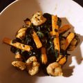 Cooksnap από Saucypan στη συνταγή Γαρίδες με γλυκοπατάτα και σπανάκι