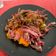El cooksnap de Pep Bernat cuando hizo Timbal de Confit de pato con verduritas y crema de boniato.
