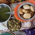 Shampa Dey Nandy's cooksnap of when they made 😋Ragda pani puri👌.