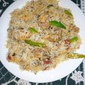 Surhaan Tahir Wafai's cooksnap of when they made Colorful Biryani.