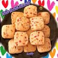 Rumana Irfan's cooksnap of when they made Tutti Frutti Biscuits.