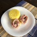 El cooksnap de Berna cuando hizo Pechuga de pollo rellena con paleta queso mozzarella y aceitunas.