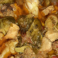 El cooksnap de María Alicia Viertel Correa cuando hizo Coles de bruselas con pollo.