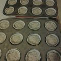 Josh's cooksnap of when they made Cookies and Cream Cheesecake Cupcakes.
