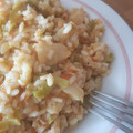El cooksnap de Miripimer cuando hizo Arroz con bacalao.