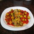 El cooksnap de "cocinar con jorgette" cuando hizo Escalivada con anchoas.