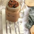 Cooksnap Dapur Yusfarisyia semasa beliau membuat Ais milo tabur.