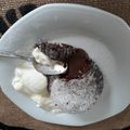 El cooksnap de Liliana raquel Gago cuando hizo Volcán de chocolate.