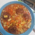 El cooksnap de Yanibel Mendez cuando hizo Albóndigas de camarones.