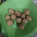 Cooksnap dari Ayunita Bundanya Kashvakaysa untuk resep Chicken cheese ball (camilan debm/keto)