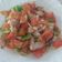El cooksnap de Ari Rodriguez cuando hizo Aliño de salmón, surimi y pota.