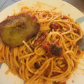 El cooksnap de Alejandra De Hernandez cuando hizo Espaguetis con longaniza fresca.