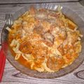 El cooksnap de Camila Tolosa cuando hizo Fideos Caseros al huevo con carne estofada.