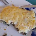 El cooksnap de Dayana Alfaro Díaz cuando hizo Budín de acelga/ papas doradas.