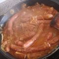 El cooksnap de Irene Perez cuando hizo Salchichas encebolladas.