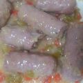 El cooksnap de Cristina cuando hizo Salchichas frescas al vino blanco.